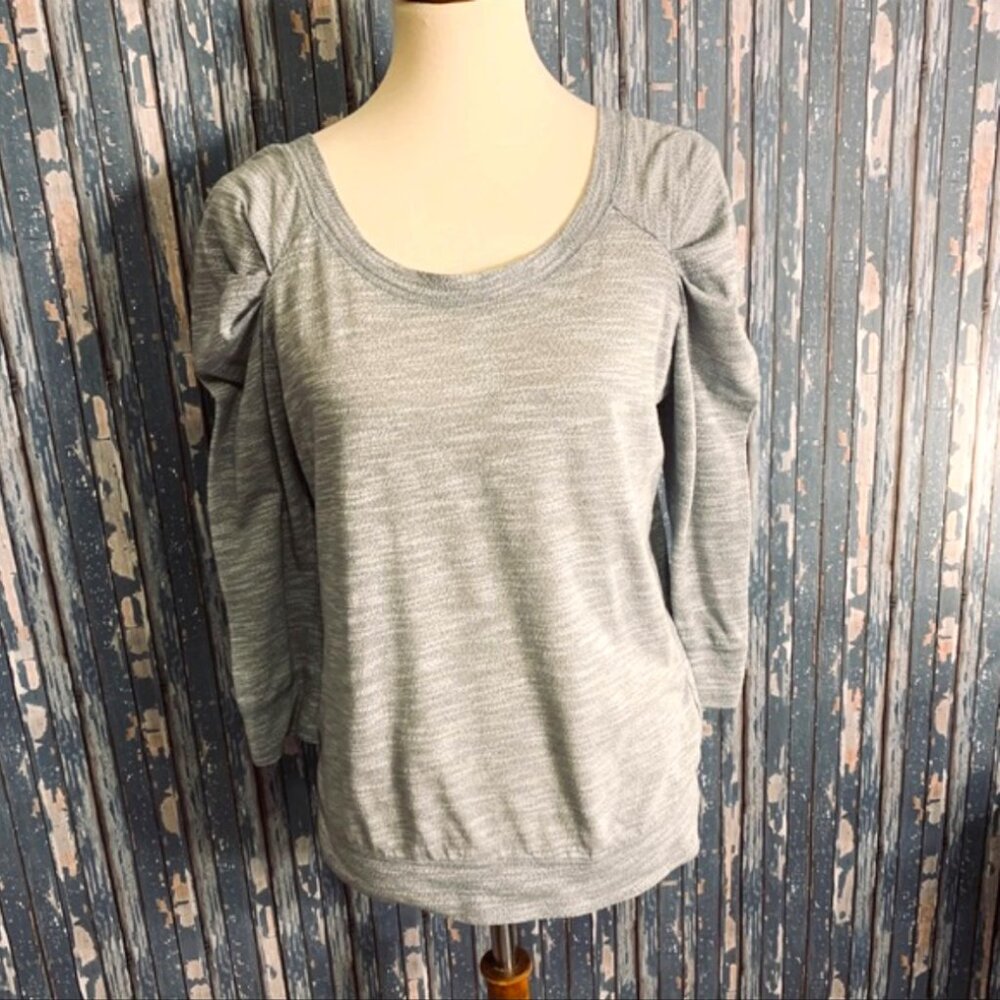 Free People Puff, 3/4 Length Sleeve, Scoop Neck Top, Size: M